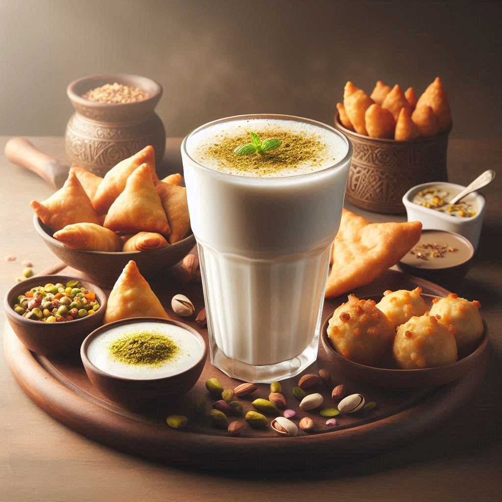 Lassi with Snacks